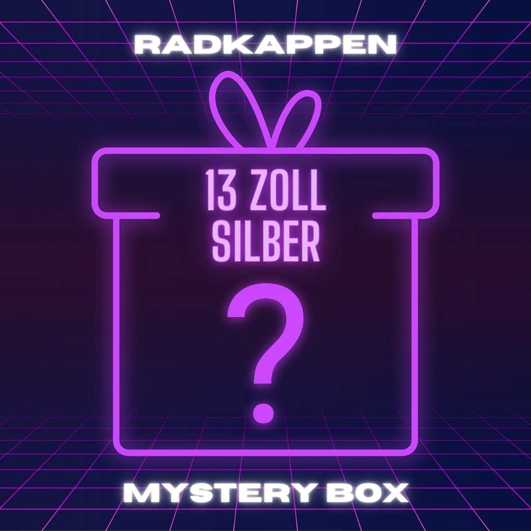 Radkappen Mystery Box 13 Zoll – Überraschungs-Design in Silber