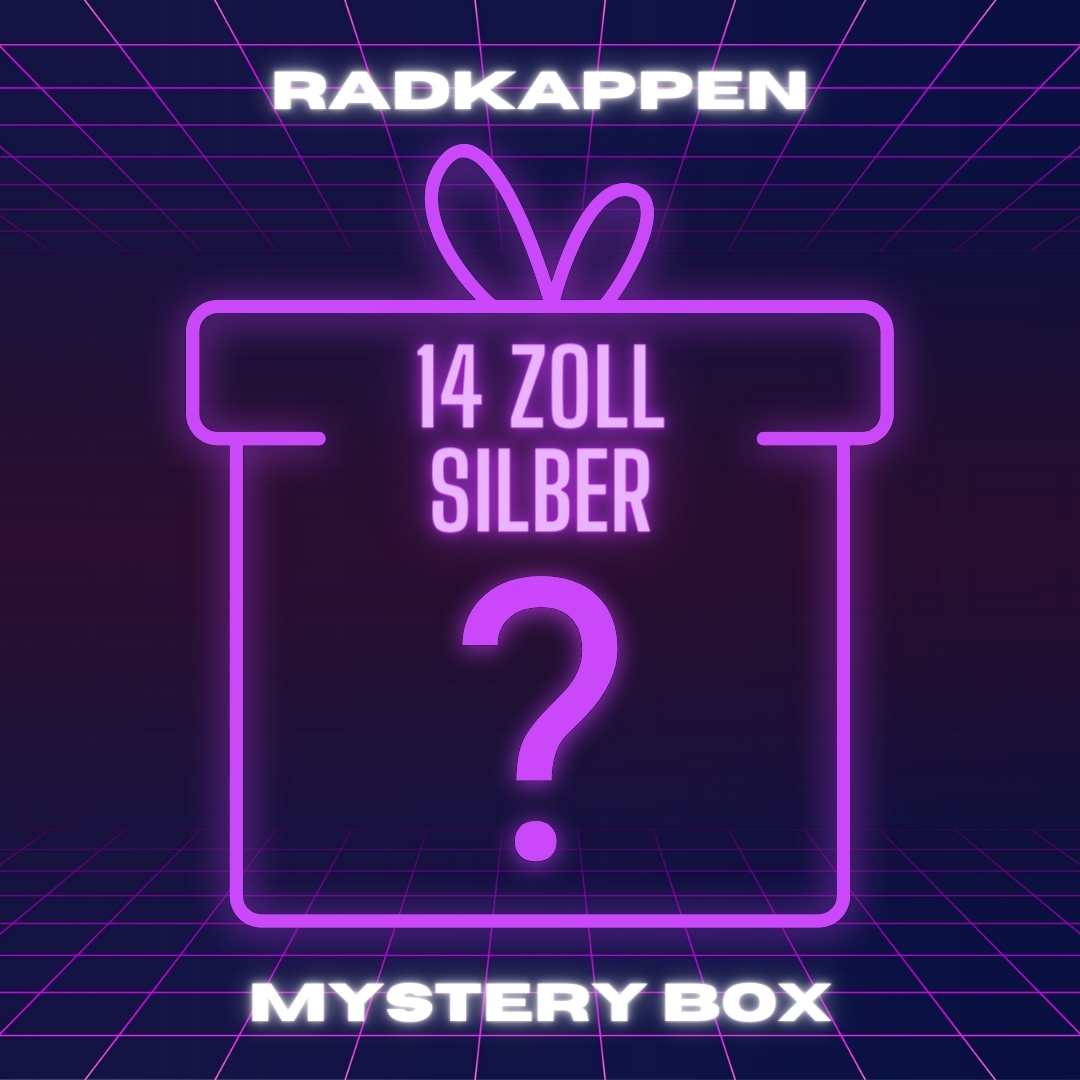 Radkappen Mystery Box 14 Zoll – Überraschungs-Design in Silber