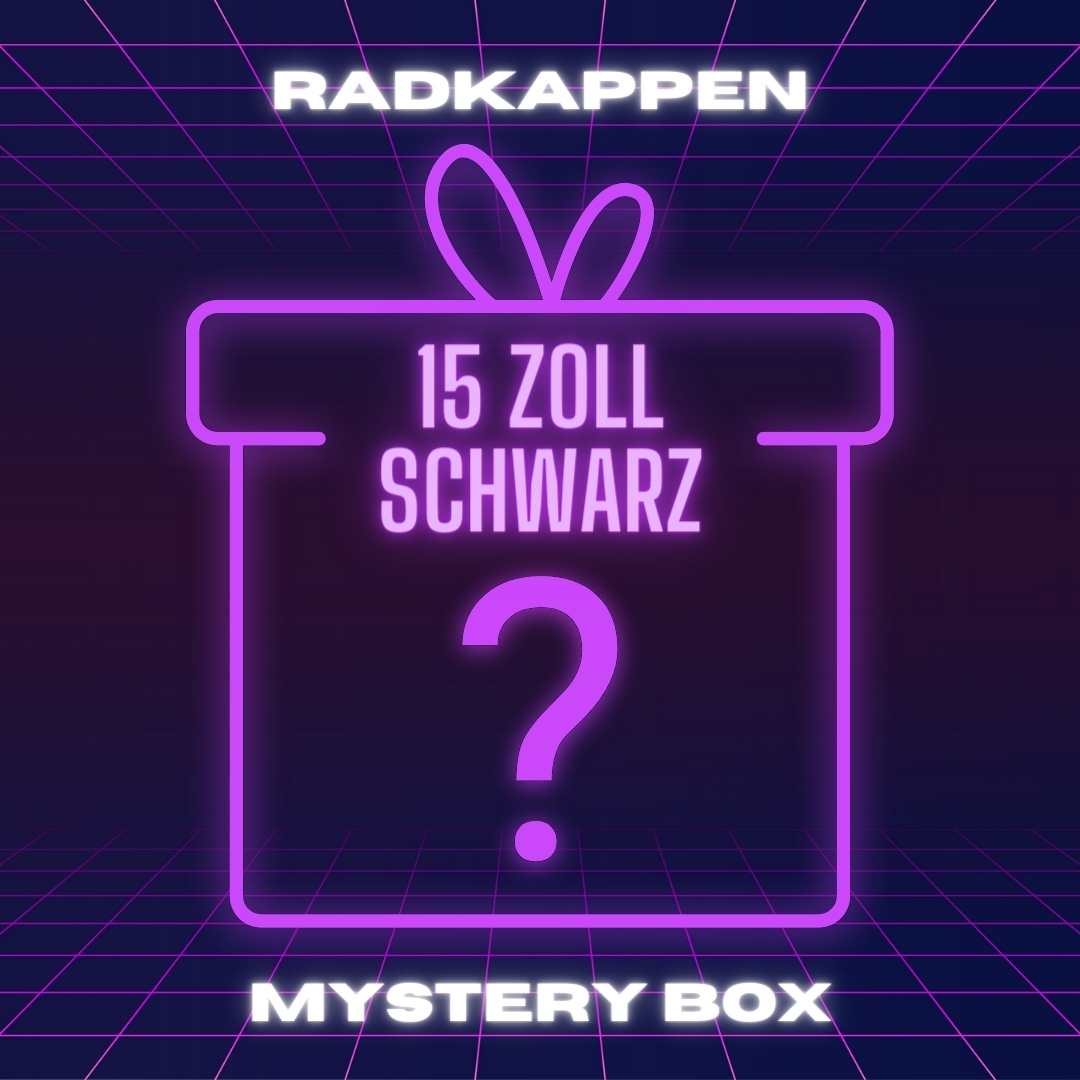 MYSTERY Radkappensatz 15 Zoll schwarz - Kaufe zwei bekomme drei!