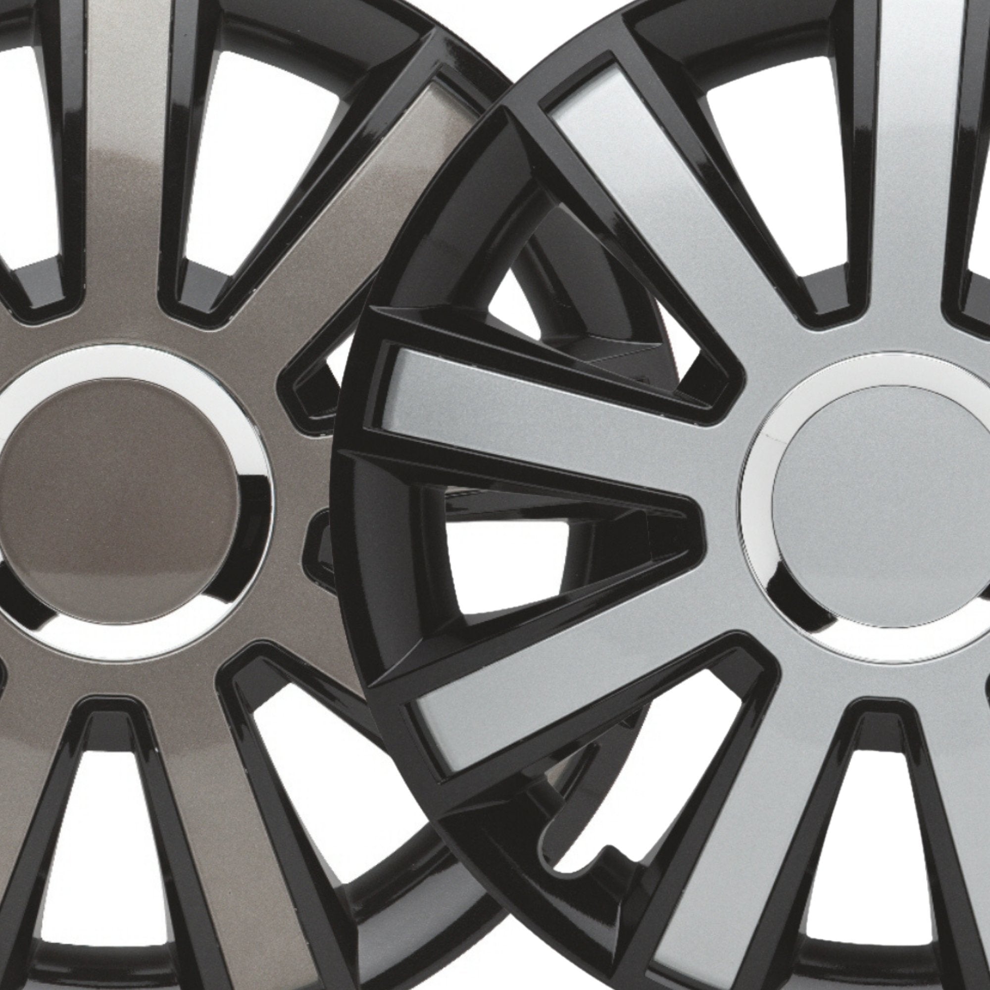 Flash Radkappen Felgenabdeckung, 4 Stück 13-17 Zoll Matt/Glänzend – Premium Radzierblenden, Autostyling