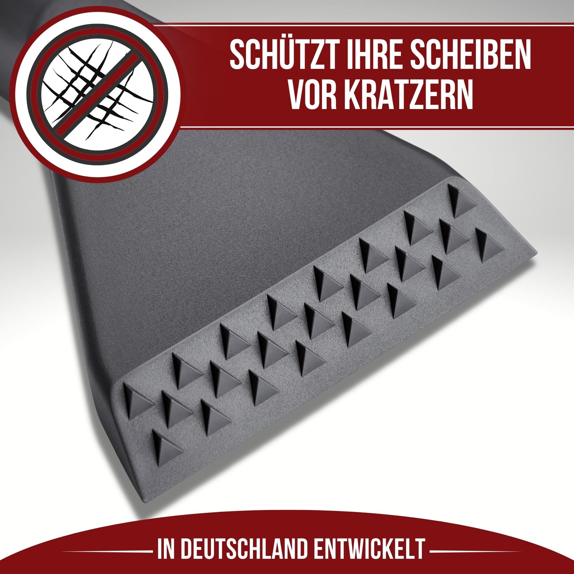 Eiskratzer – Schwarz Matt, Hochwertiger Kunststoff