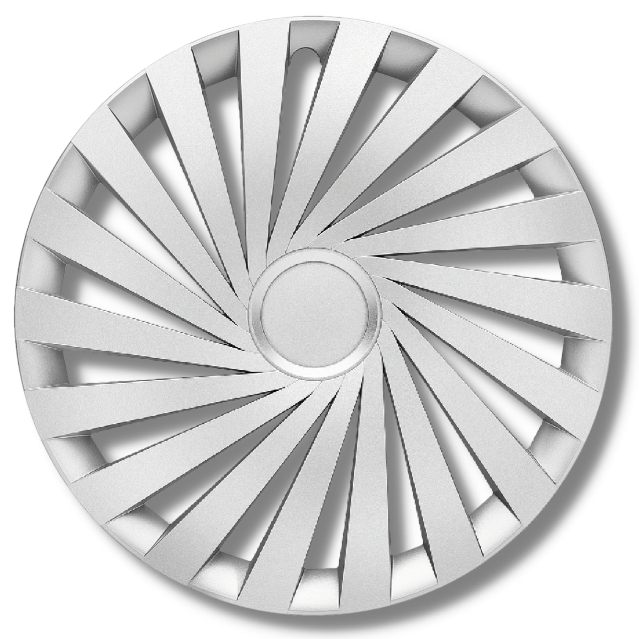 Empire Radkappen 14-17 Zoll – Silber & Schwarz Matt
