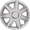 Samoa Nylon Lux Radkappen Felgenabdeckung, 4 Stück 13-17 Zoll Matt/Glänzend – Premium Radzierblenden, Autostyling
