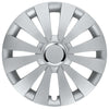 Sky Radkappen silber matt, 4 Stück 13-17 Zoll Matt/Glänzend – Premium Radzierblenden, Autostyling
