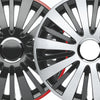 Falcon Radkappen Felgenabdeckung, 4 Stück 13-17 Zoll Matt/Glänzend – Premium Radzierblenden, Autostyling