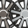 Flash Radkappen Felgenabdeckung, 4 Stück 13-17 Zoll Matt/Glänzend – Premium Radzierblenden, Autostyling
