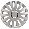 Sail Radkappen Felgenabdeckung silber, 4 Stück 13-17 Zoll Matt/Glänzend – Premium Radzierblenden, Autostyling