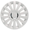 Sail Radkappen Felgenabdeckung weiss glanz, 4 Stück 13-17 Zoll Matt/Glänzend – Premium Radzierblenden, Autostyling