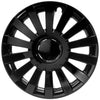 Wind Radkappen schwarz glanz, 4 Stück 13-17 Zoll Matt/Glänzend – Premium Radzierblenden, Autostyling
