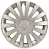 Wind Radkappen silber matt, 4 Stück 13-17 Zoll Matt/Glänzend – Premium Radzierblenden, Autostyling
